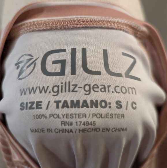 Gillz Pink Stripe UV Protectant Rash Guard Size S - Picture 3 of 3